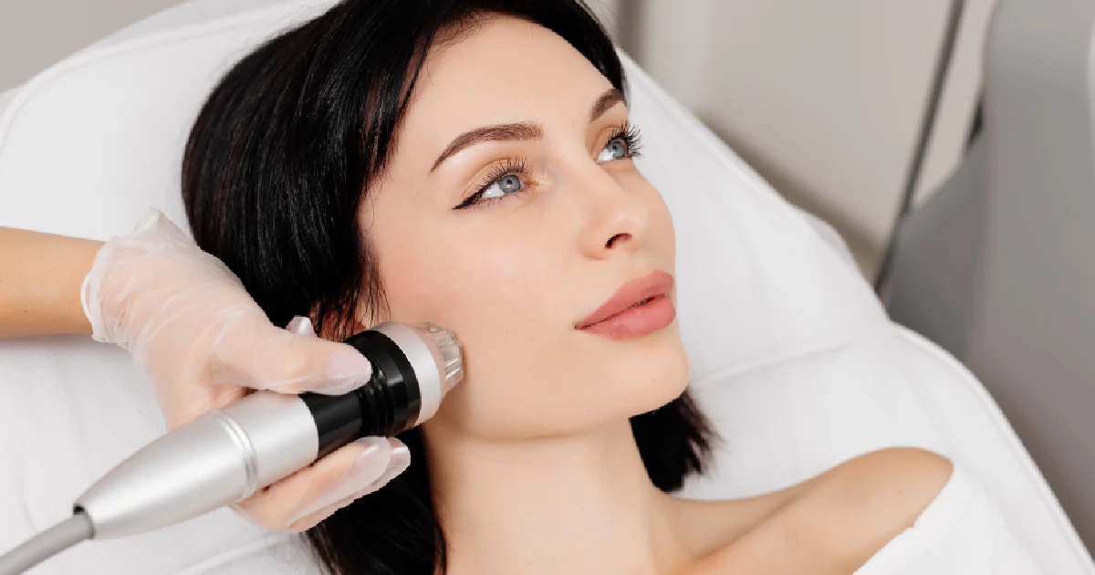 Women receiving Matrix Pro RF Microneedling treatment in Akron, OH