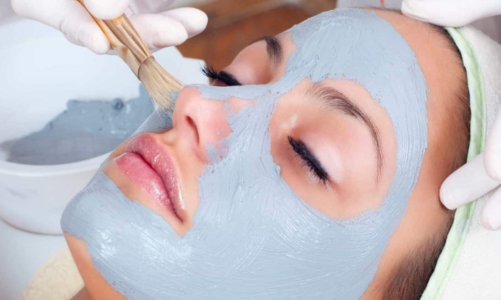 Lady getting facial treatment | Get Facials at ReLux Medical Spa in Akron, Ohio.