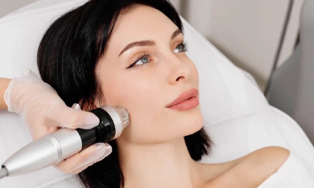 Women receiving Matrix Pro RF Microneedling treatment in Akron, OH